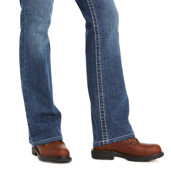 Ariat Women's FR DuraStretch Entwined Boot Cut Jean in Oceanside
